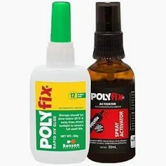 POLYfix HV + Spray Activator Glass Bottle Combo Kit