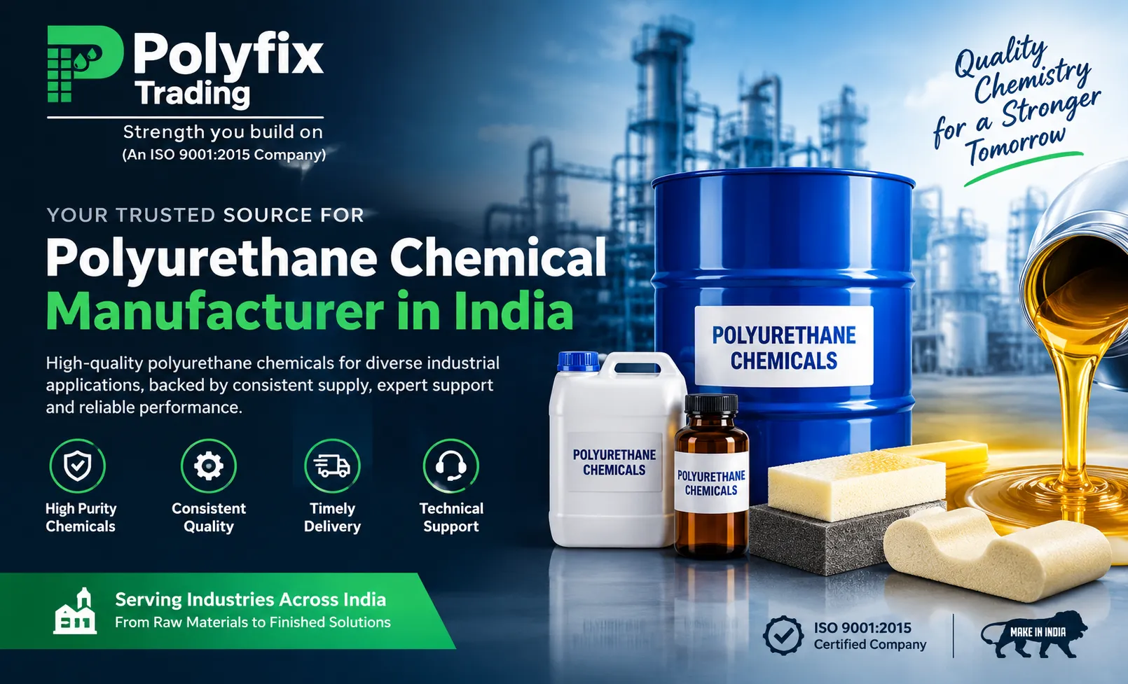 Polyurethane Chemical Manufacturer in India | Polyfix Trading