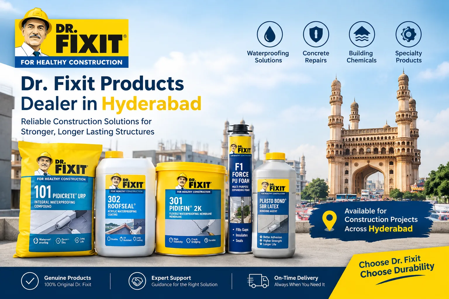 Dr. Fixit Products Dealer in Hyderabad & Secunderabad