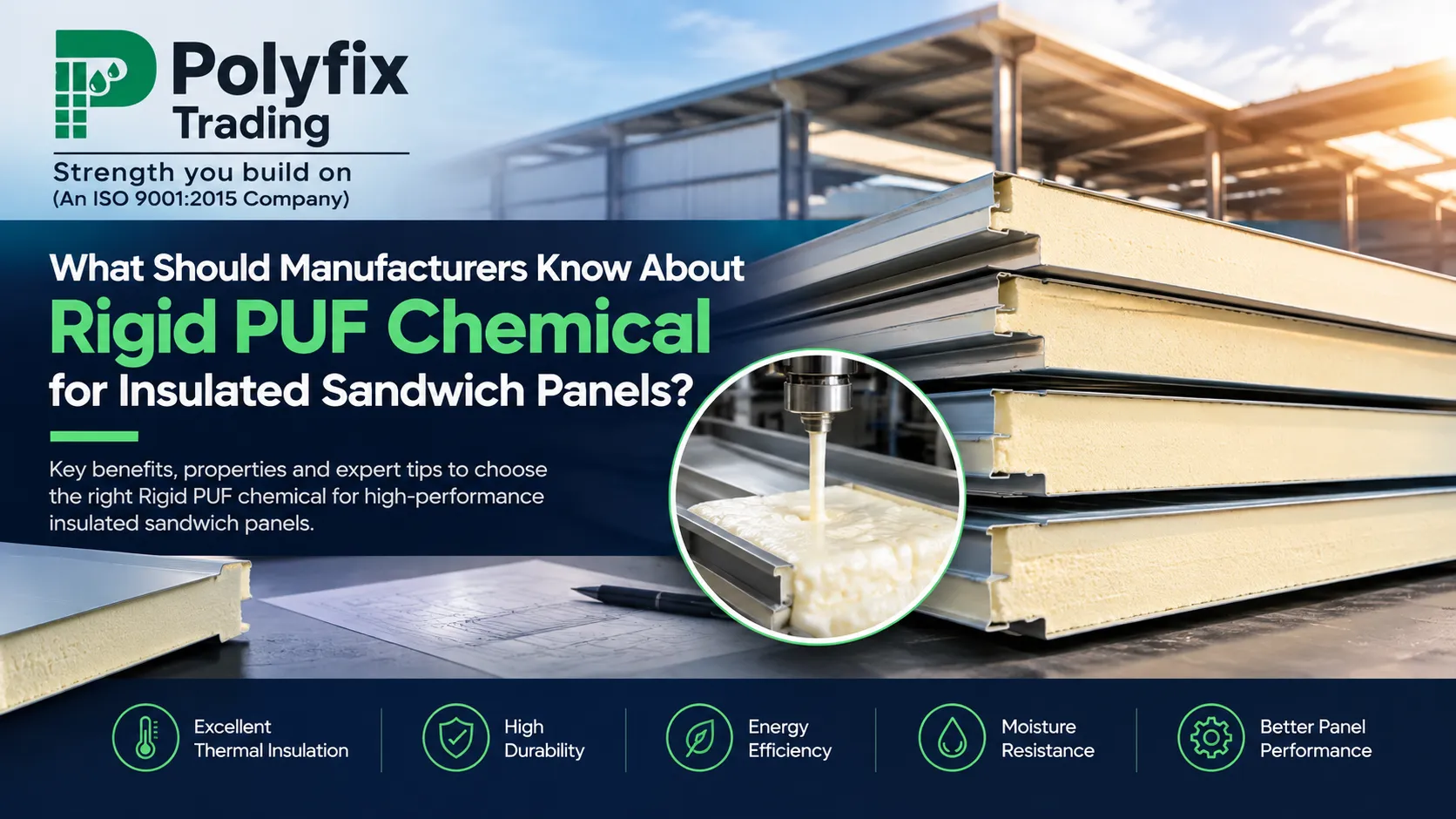 Rigid PUF Chemical for Sandwich Panels